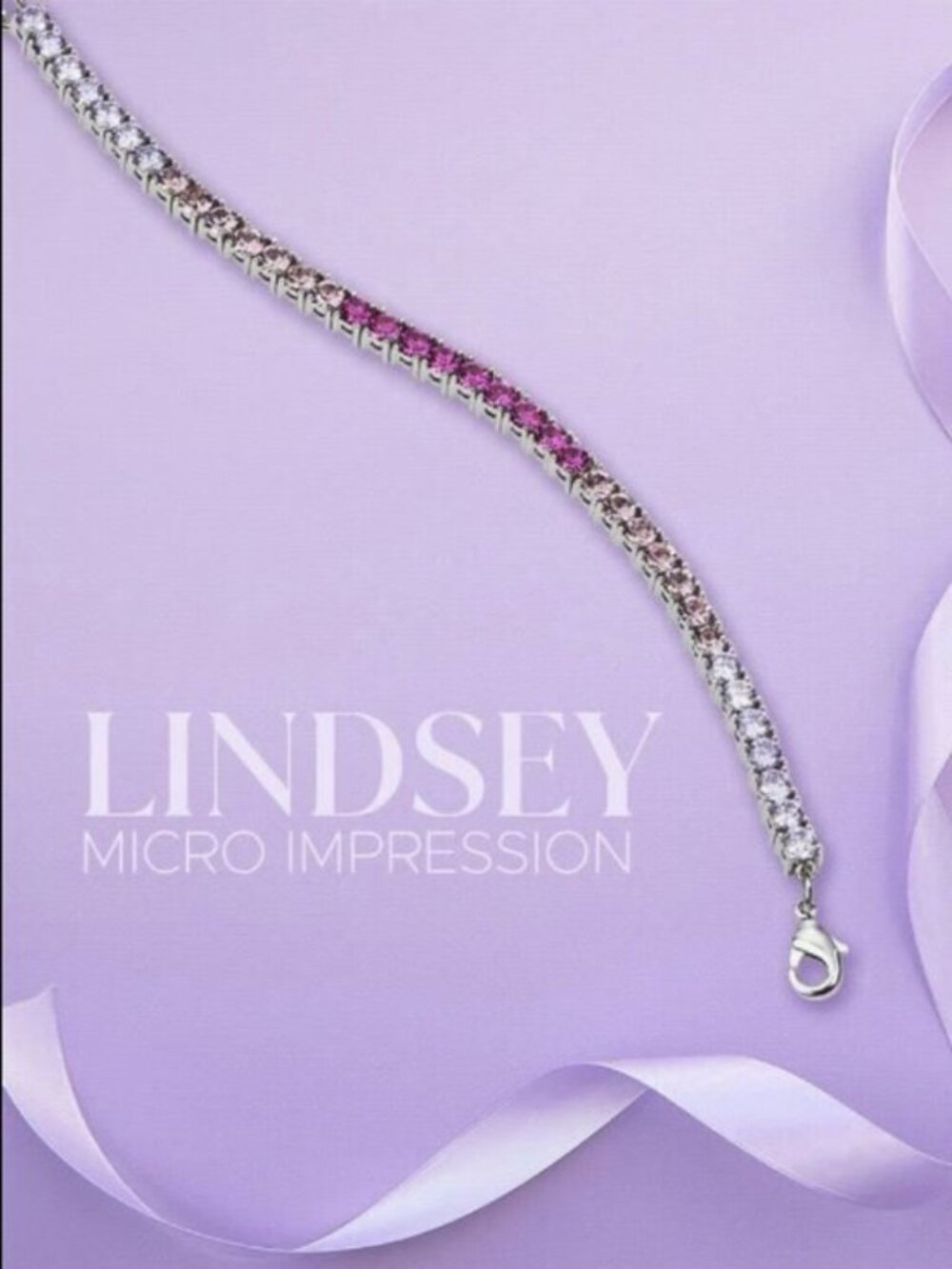 New Park Lane Lindsey Micro Impression Tennis Bracelet - NWT BNIB
